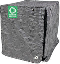 Molly Mutt Rough Gem Dog Crate Cover, 100% Cotton Canvas Cover with 2 Roll-Up Panels, Ideal for Dog or Cat Crate, Durable, Washable, and Free of Harmful Chemicals, 42" x 28" x 31"