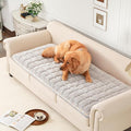 Couch Cover for Sofa, Sectional Couch Cover for Dogs, Sofa Cover Washable, Cushion Cover Blanket Pad Bed Mat for Pets, Chenille Furniture Protector, Grey, 27.6x59in