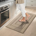 GRANNY SAYS Kitchen Mats for Floor Resist Dirt Kitchen Rugs Non Slip Washable, Small Rug for Sink Laundry Thick Durable Polypropylene Comfort Standing, 32" x 20", Khaki