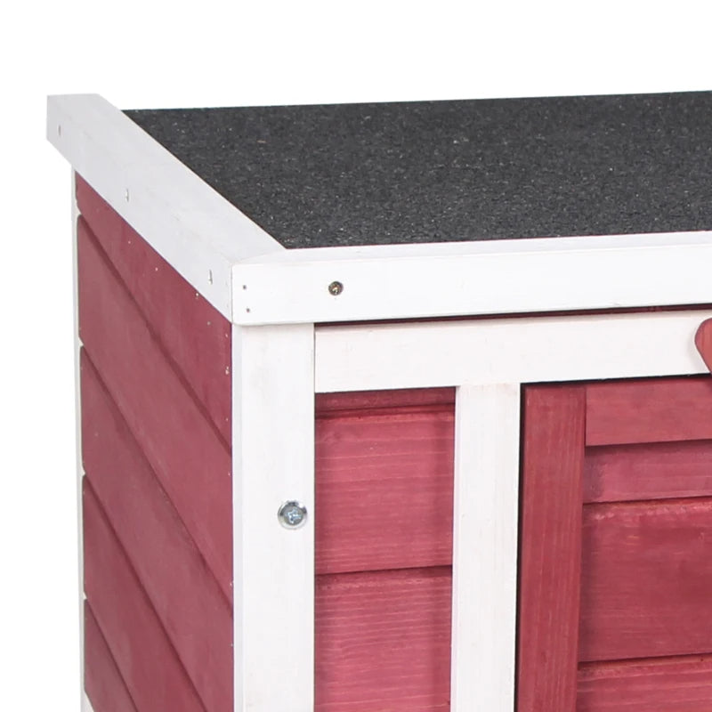 Small Rabbit Hutch Bunny Cage Guinea Pig Cage Duck House Dog House With Openable & Waterproof Roof