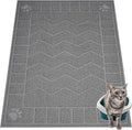 Cat Litter Mat, Litter Trapping Mat Soft on Kitty Paws, 47" x 35" Kitten Litter Box Mat for Cleaner Floors, Waterproof, Easy Clean, Durable XL Large Size Cat Litter Pad for Kitten.