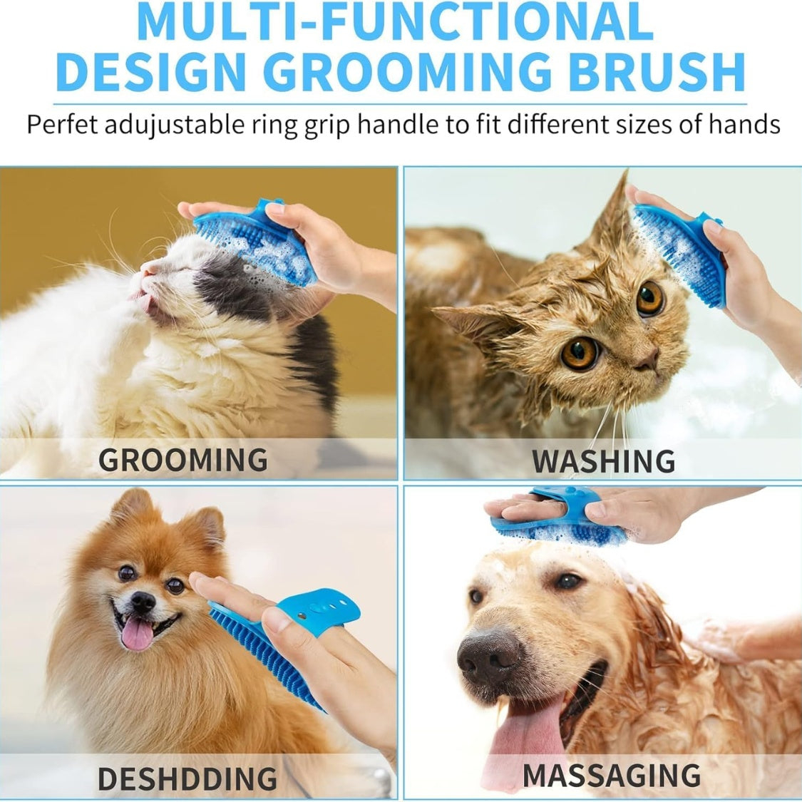 Professional 7 In 1 Dog Paw Cleaner For Dogs & Cats  Includes 1 Portable Paw Washer 1 Bath Brush 2 Dog Toothbrushes And 3 Absorbent Towels Note Fits Paws 1.5 To 2.5 Inches Wide