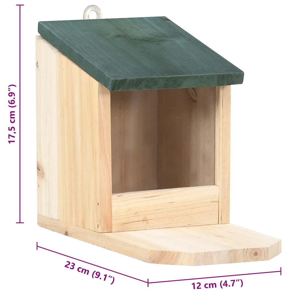 Squirrel Feeders, 4 pcs., Fir Wood