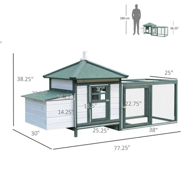 Wooden Chicken Coop Swiship-Ship Prohibited By WalMart