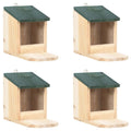 Squirrel Feeders, 4 pcs., Fir Wood