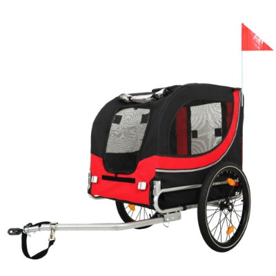 Large Folding Bike Trailer For Dogs  120LB Capacity All-Terrain Pet Carrier, Durable Steel Frame For Cycling, Jogging, Camping  Outdoor Adventures