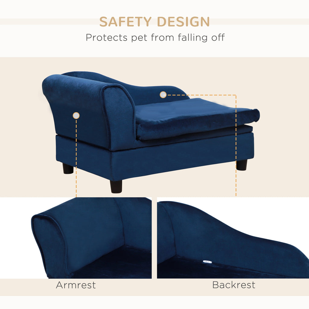 Pet Sofa Bed Couch with Storage, Pet Sofa for Cats and Small Dogs