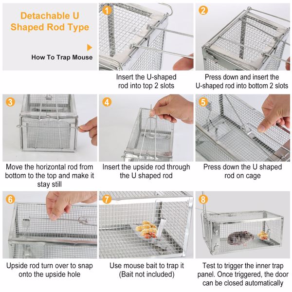 Mouse Trap, Galvanized Iron Mouse Control Bait Catcher, Prohibited Platform Amazon